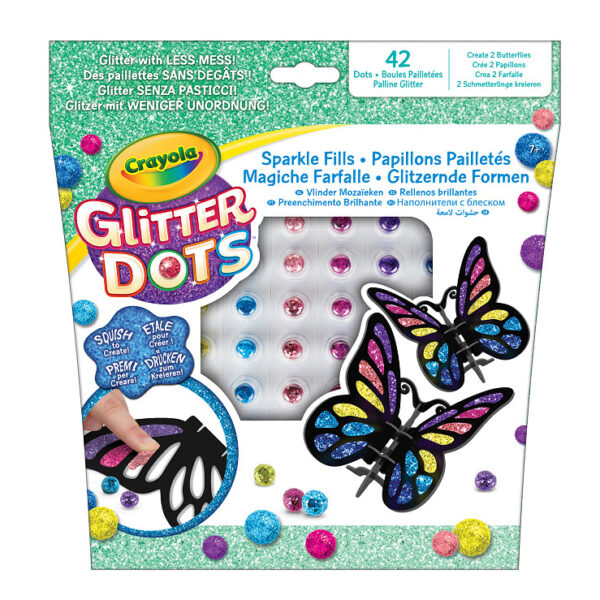 04-1083 Crayola Glitter Dots Mozaieken Vlinders