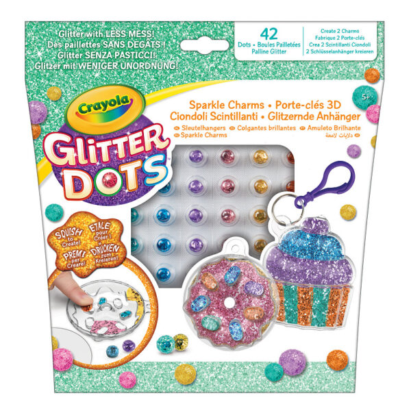 04-1084 Crayola Glitter Dots Glitter Bakkerij Sleutelhangers
