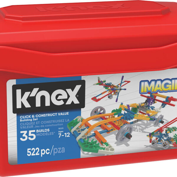 35043 K'NEX Click en Construct Value Bilding Set Red Tub