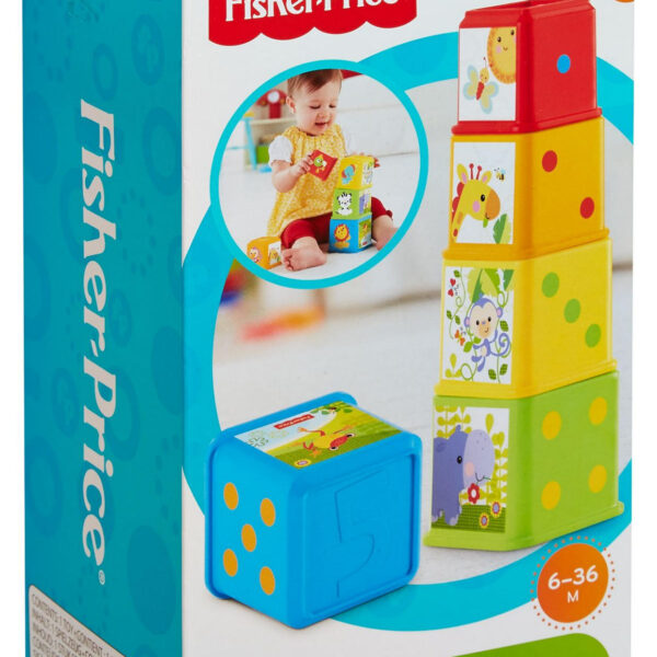 CDC52 Fisher Price Stapel en Leer Blokken