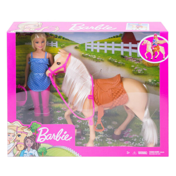 FXH13 Barbie Pop met Paard