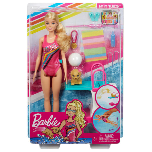 GHK23 Barbie Dreamhouse Adventures - Barbie zwempop