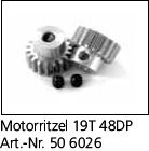506026 Pinion gear 19T 48DP HBX Serial (1 Stuk)