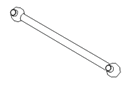 Acme 30233 Rear central joint shaft 1 pcs