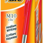 1199190123 Bic M10 balpen rood 50 stuks