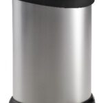 02120-582-03 Curver Decobin pedaalemmer 20L zilver metallic/zwart