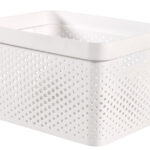 04740-040-02 Curver infinity box dots 17L wit - 100% recycled