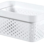 04747-040-08 Curver infinity box dots 4,5L wit - 100% recycled