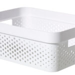 04750-040-11 Curver infinity box dots 11L wit 36x27x14cm 100% recycled