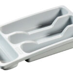 05753-099-00 Curver bestekbak 4 vaks small licht grijs