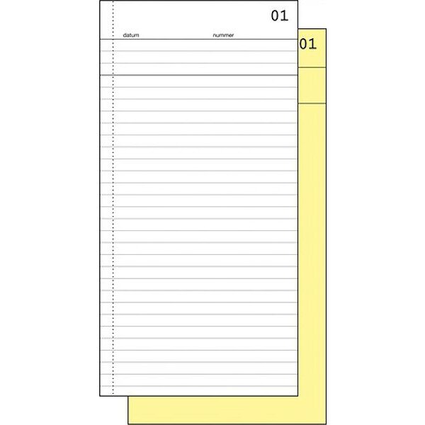 SI-30020 Order/commissieboekje sigel met carbon 2x50 blad 5st.