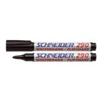 S-129001 Schneider whiteboard/flipchart marker 290 rond zwart 10st.
