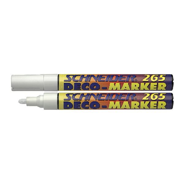 S-126549 Schneider krijt/deco marker 265 wit 10st.