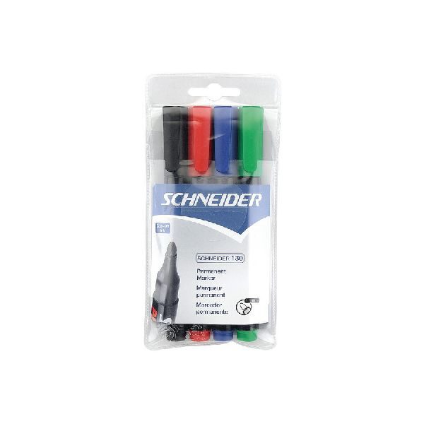 S-113094 Schneider permanent marker 130 rond etui 4 stuks