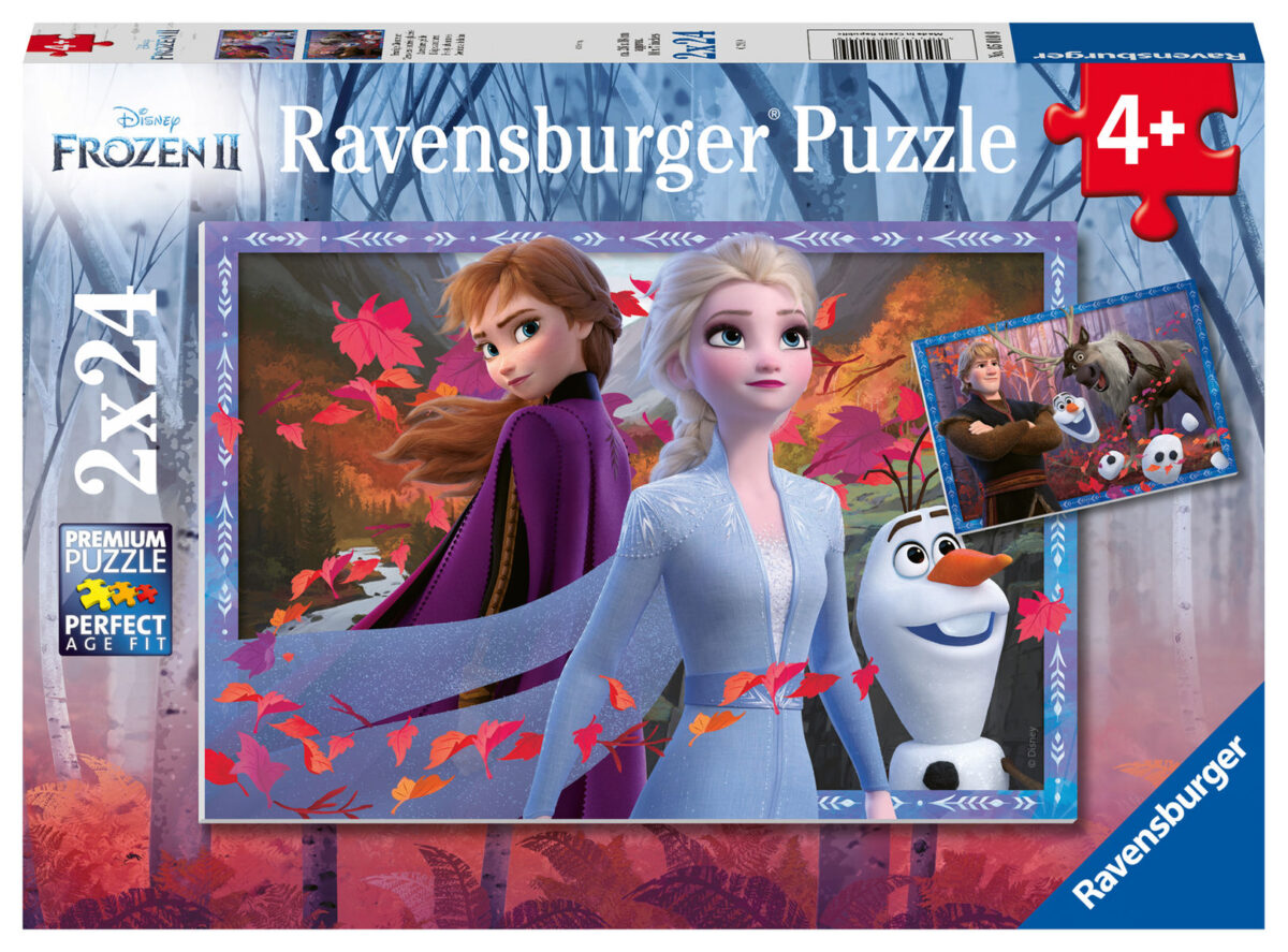 050109 Puzzel 2x24 stukjes Frozen 2 IJzige avonturen