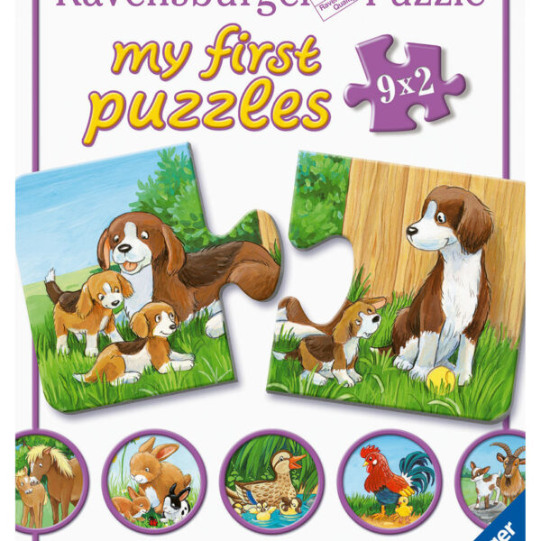 050727 My first puzzles (9x2 st.) Dierenfamiles op de boerderij