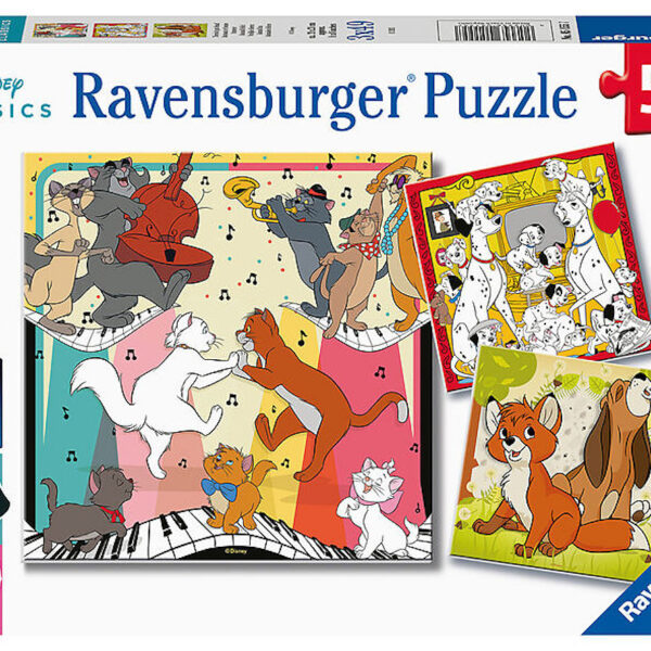 051557 Puzzel 3x49 stukjes Disney multiproperty