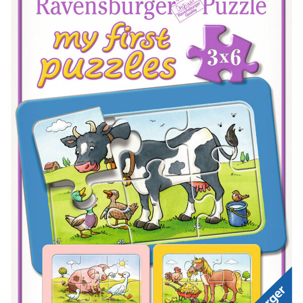 065714 Mijn eerste puzzel Goede Vrienden 3x6 stukjes