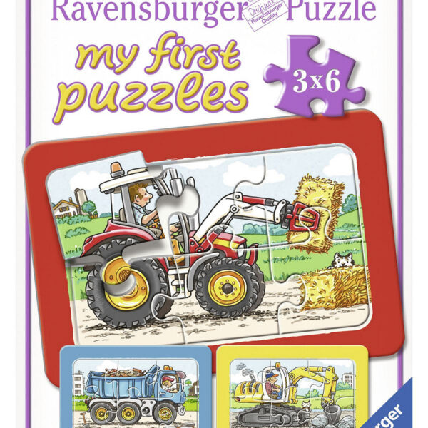 065738 Mijn eerste puzzel Graafmach/Tract//Kiep 3x6 stukjes