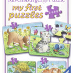 069514 Mijn eerste puzzel Schattige huisdieren 2+4+6+8 stukjes