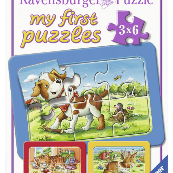 070626 Mijn eerste puzzel Mijn Dierenvriendjes 3x6 stukjes