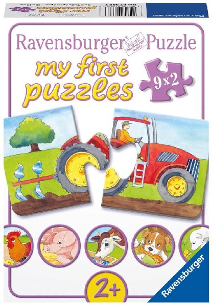 073337 My first puzzles (9 x 2 stukjes) Op de boerderij
