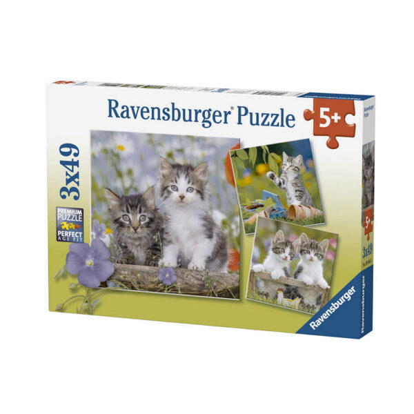 080465 Puzzel 3x49 stukjes Katten