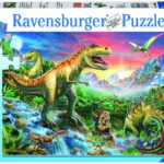 106653 Puzzel 100 XXL Bij de dinosaurussen