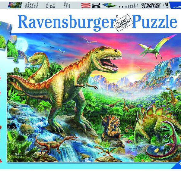 106653 Puzzel 100 XXL Bij de dinosaurussen