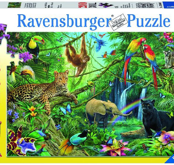 126606 Puzzel 200 XXL Dieren in de jungle