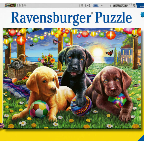 128860 Puzzel 100 XXL Honden picknick