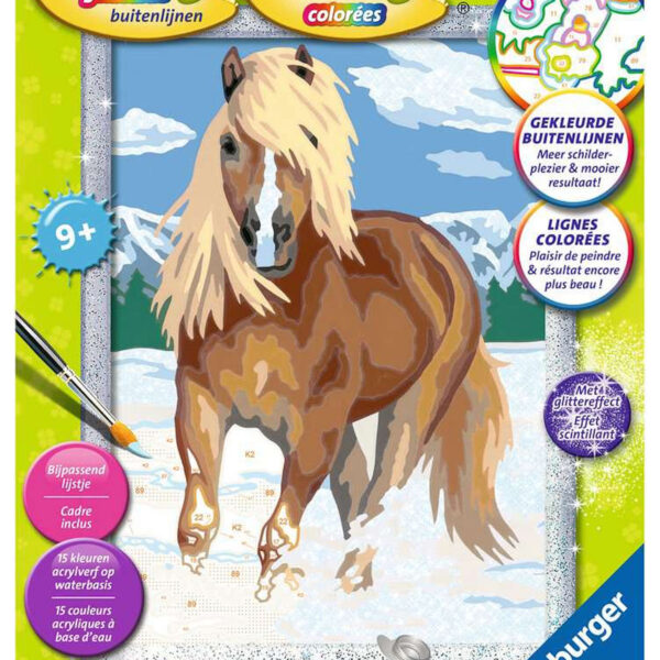 289240 Schilderen op nummer Serie Classic Paard in de Sneeuw