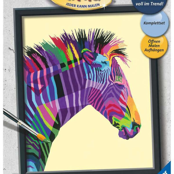 289882 Schilderen op nummer Serie C Trend Bonte Zebra