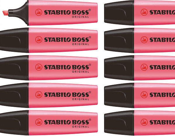 70/56 STABILO Boss Original roze 10 st