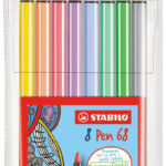 68/8-01 STABILO Pen 68 pastel etui 8 stuks