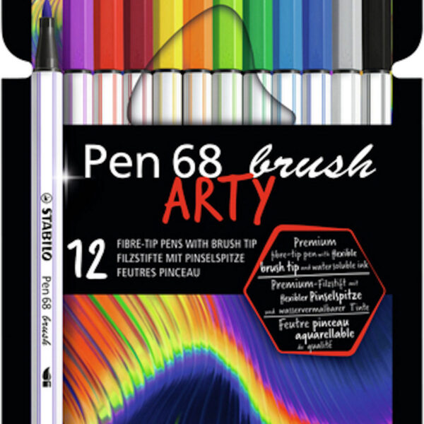 568/12-21-20 STABILO Pen 68 brush Arty 12 stuks