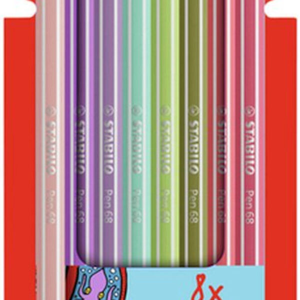 68/8-02 STABILO Pen 68 etui 8 stuks