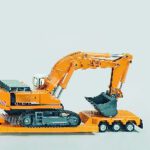 1847 Siku Super Zwaartransport met graafmachine