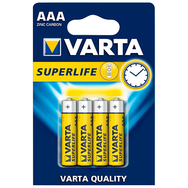 R03los Batterij Varta Superlife AAA Zinc bls4