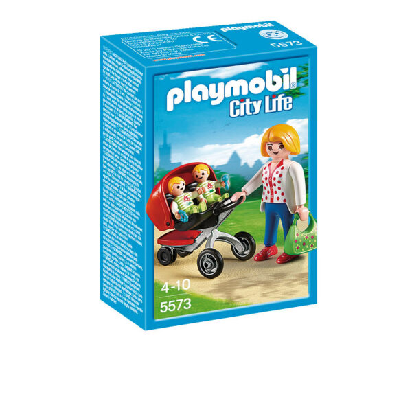 5573 Playmobil City Life Tweeling kinderwagen