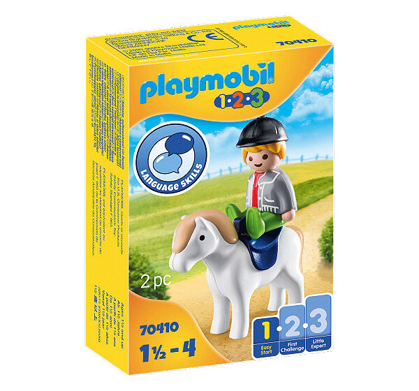 70410 Playmobil 1.2.3. Jongen met pony