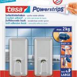 58051-00010-01 Tesa Powerstrips Large Classic 2KG - Chroom 2 stuks