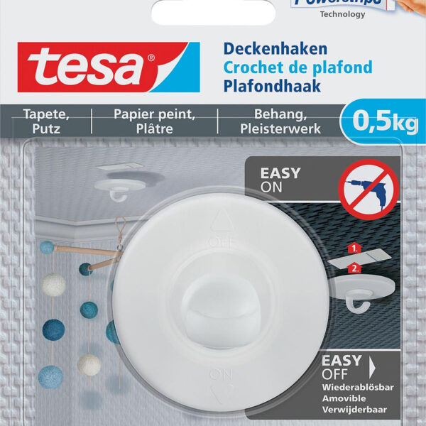 77781-00000-00 Tesa Plafond Haak Oppervlakken 0.5KG - 2 stuks