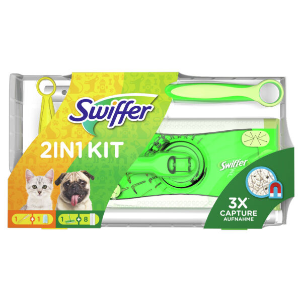 PG980105 Swiffer Duo Starterkit incl. Navullingen 8+1 stuks