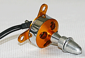 Brushless (Micro) Outrunner 2200KV met Montage kruis & prop adap