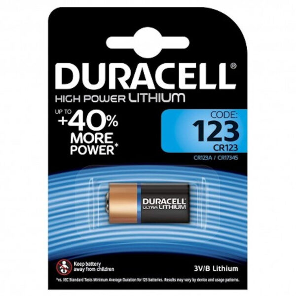DL123DU Batterij Duracell CR123 3V Lithium bls1
