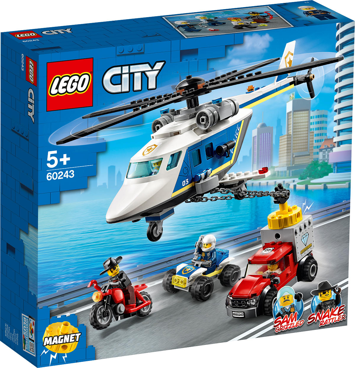 60243 LEGO City Politie Politiehelikopter achtervolging
