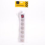 ARD1355 Tafelcontactdoos 6-voud RA+SCH 3m.