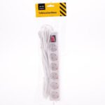 ARD1555 Tafelcontactdoos 6-voud RA+SCH 5m.