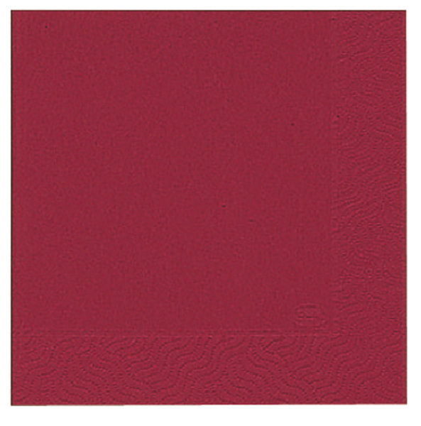 104045 Duni servetten Bordeaux Red 3-laags 33x33